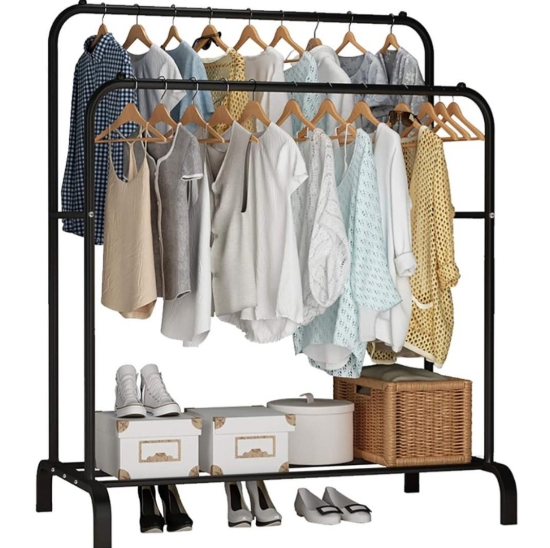 DIY DOUBLE SAMPAYAN CLOTH RACK, Furniture & Home Living, Home