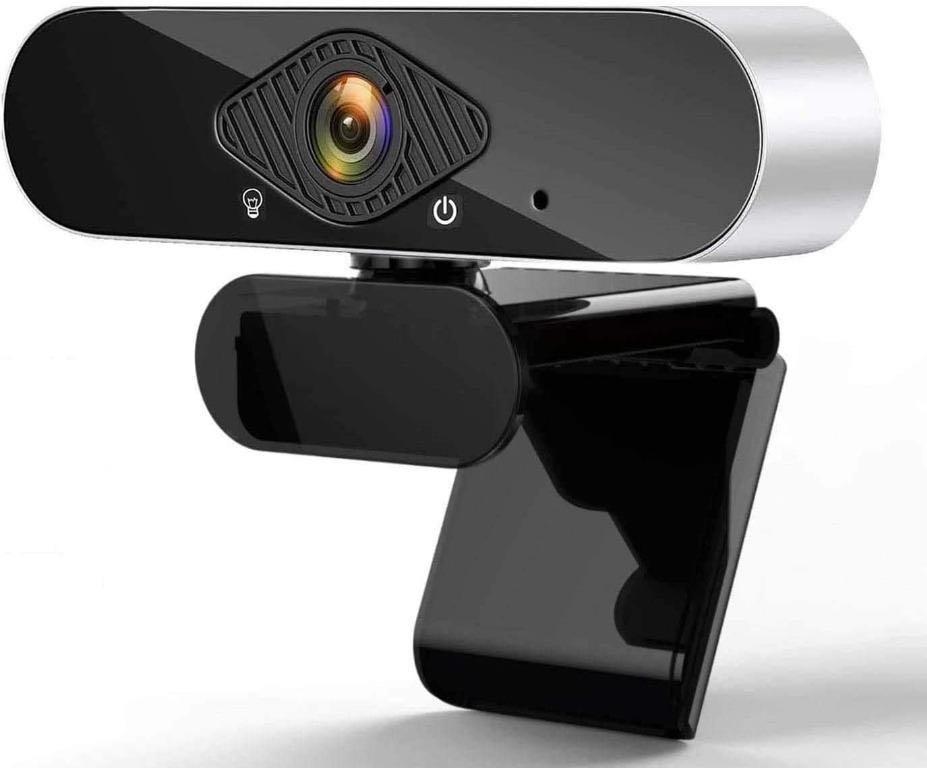 Webcam 1080P HD PC Camera Microphone Laptop USB PC Webcam 120-Degree Live Streaming Widescreen Webcams Conferencing Recording 1080p Video Web Camera or Calling Full HD Wide Computer Camera 