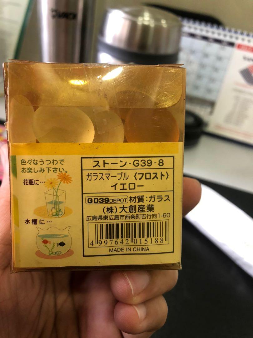 Frosted Glass marbles for vase and aquariums, Furniture & Home Living