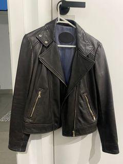 Genuine leather jacket - Massimo Dutti - size M