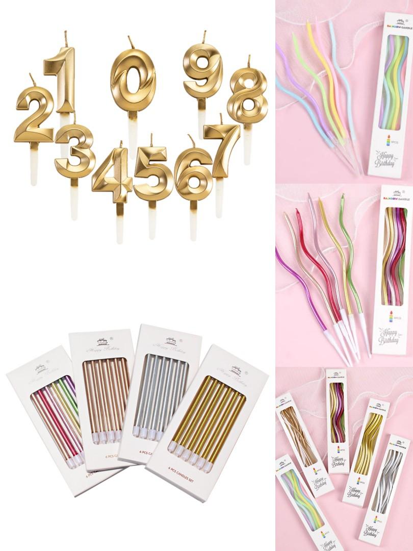 Happy Birthday Candles/Numbers Candle /Pencil Candle/Swirl Candles