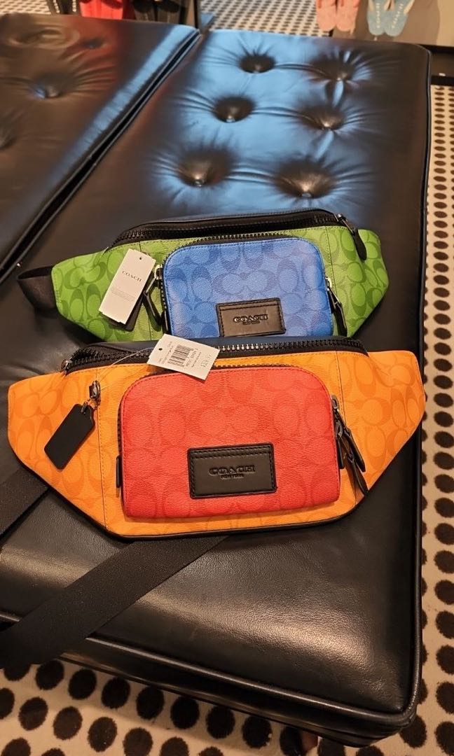 GOOD DEAL PREORDER COACH TRACK BELT BAG Men s Fashion Bags
