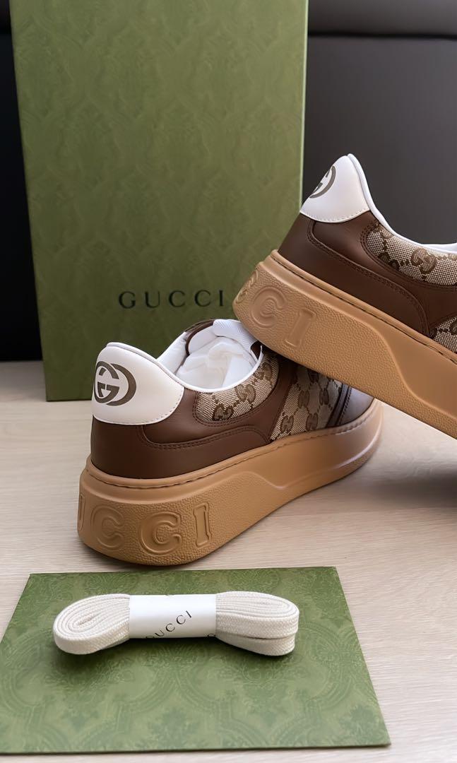 Mens gucci top platform sneakers