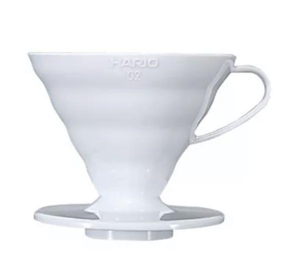 Hario V60 Coffee Pour Over Dripper (Category: Coffee Machines & Makers) located in Makati City. Submitted by tidying_up_ (Listing ID 1175534142, Image 1). Description: Hario V60 plastic coffee dripper - Size 2 (can make up to 4 cups) - With box and scooper - Made in Japan Description: The Hario V60 Plastic Dripper allows you to brew coffee directly into the serving vessel in dripping style. It is easy to use and compatible with 02 range server. T
