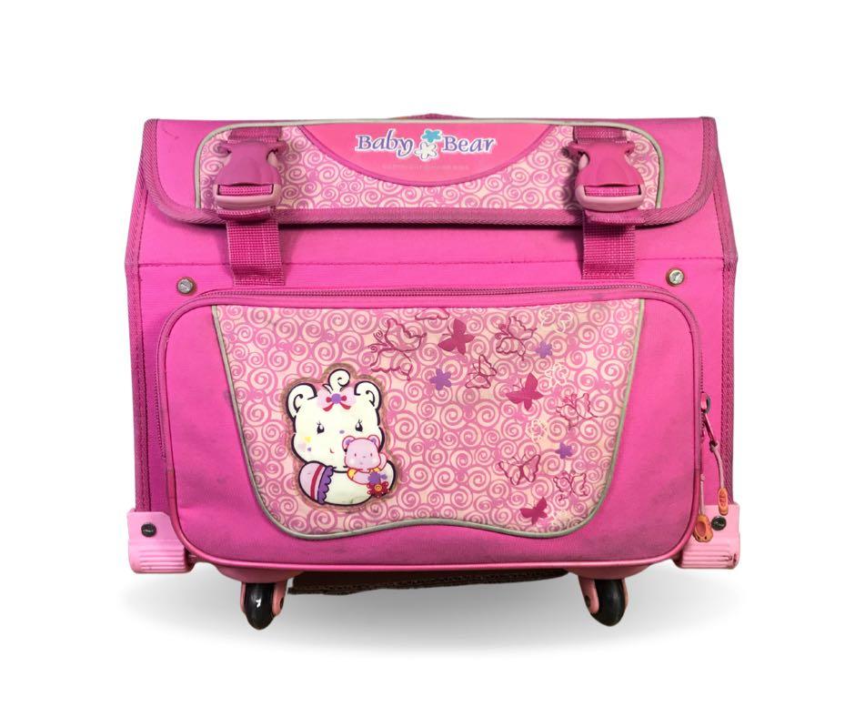 Hawk Flower Bear Stroller School Bag (Category: Strollers) located in Paranaque City. Submitted by thrifty_findz (Listing ID 1175479911, Image 1). Description: It’s back to school season again, especially for face to face classes! Store your school supplies all in the Hawk Flower Bear School Stroller Bag. 💕 Can store notebooks, textbooks, lesson plans, folders, portfolios, and fillers ⭕️ Multi-directional 4 wheels 💕 Comes with many zippered com