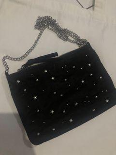 H&M Chain Velvet Bag