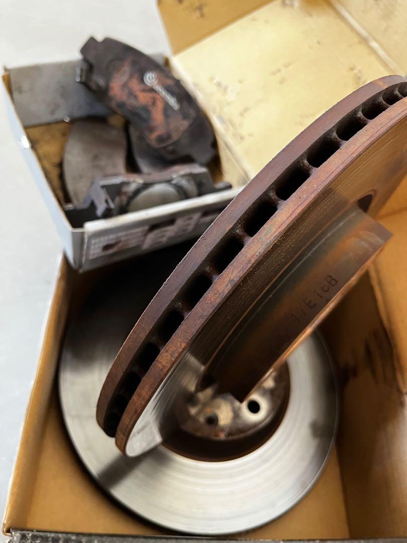 Honda City GM6 Brembo OE size brake pad and Stock Rotor, Car