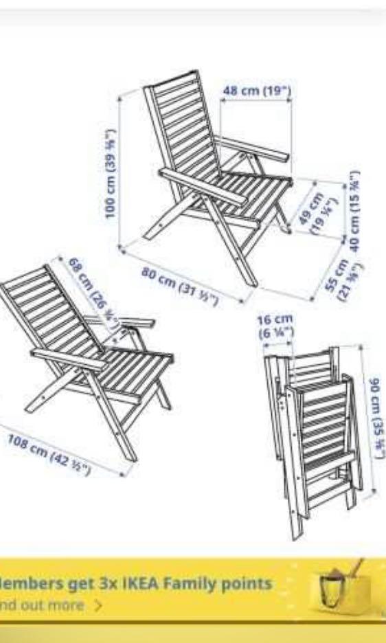 IKEA Applaro Reclining Chair with Cushion, Furniture & Home Living