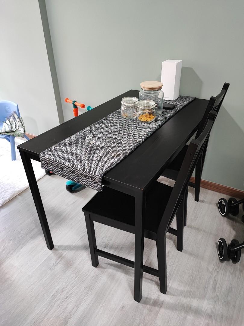 Ikea dining table and chair, Furniture & Home Living, Furniture, Tables