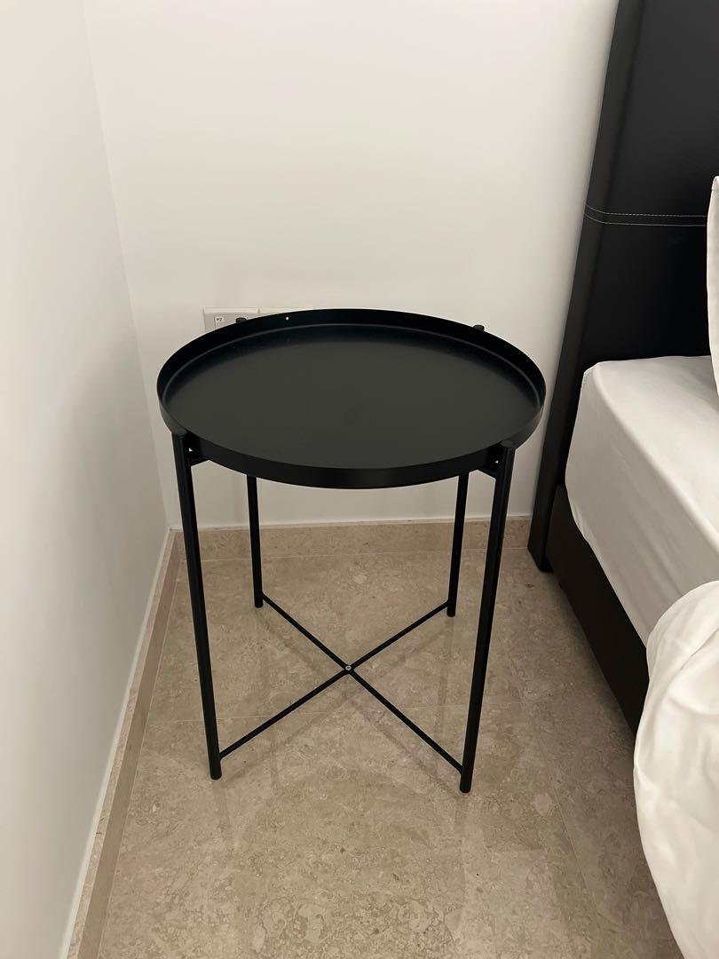 IKEA Gladom Tray Table Side Table Black, Furniture & Home Living, Furniture, Tables & Sets on