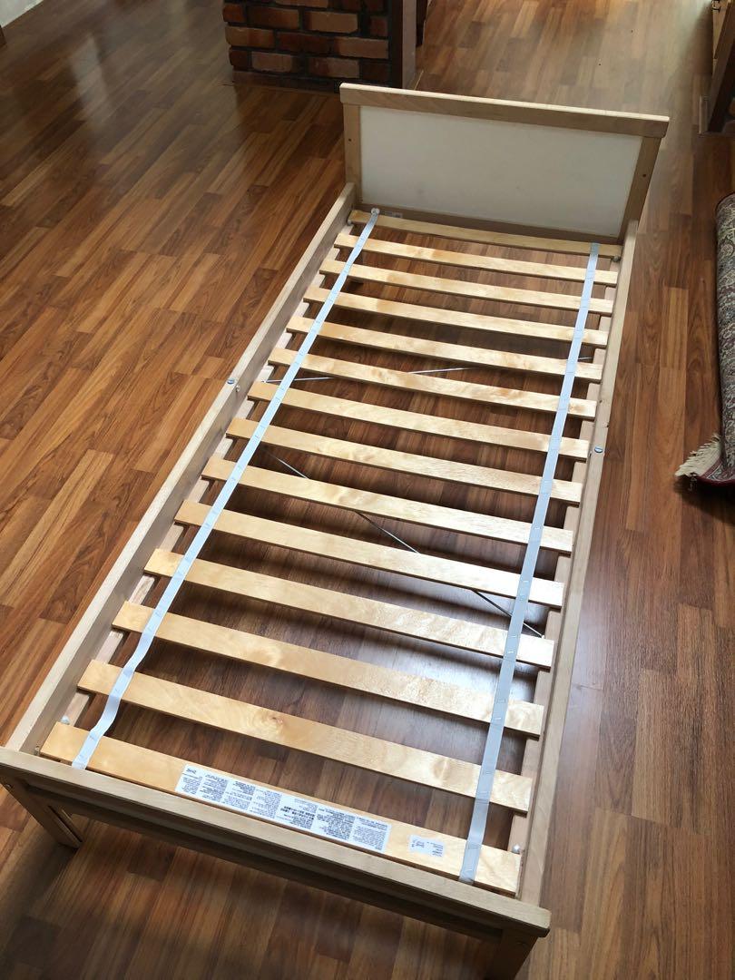 IKEA SNIGLAR Bed frame without guard rail, Furniture & Home Living
