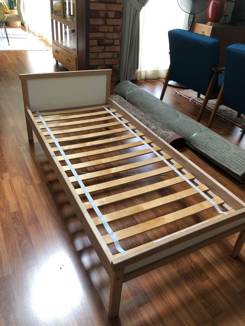 IKEA SNIGLAR Bed frame without guard rail, Furniture & Home Living