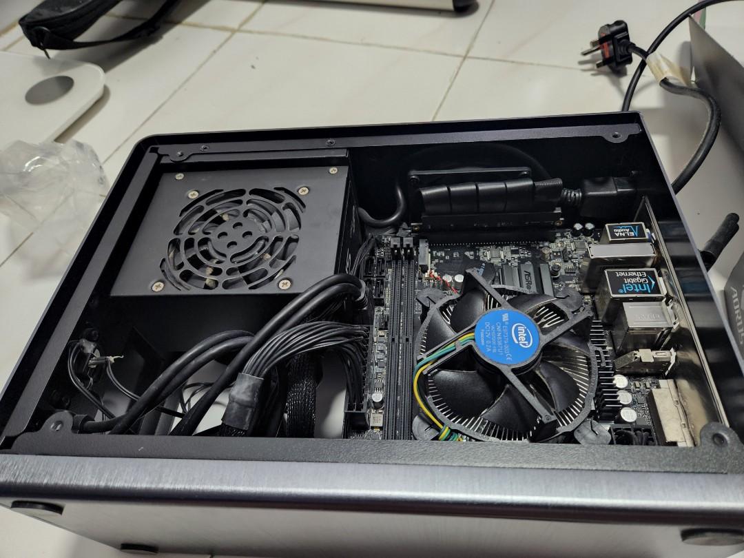 ITX Case Aftershock Impluse + 450Watt Power Supply + CPU, Computers ...