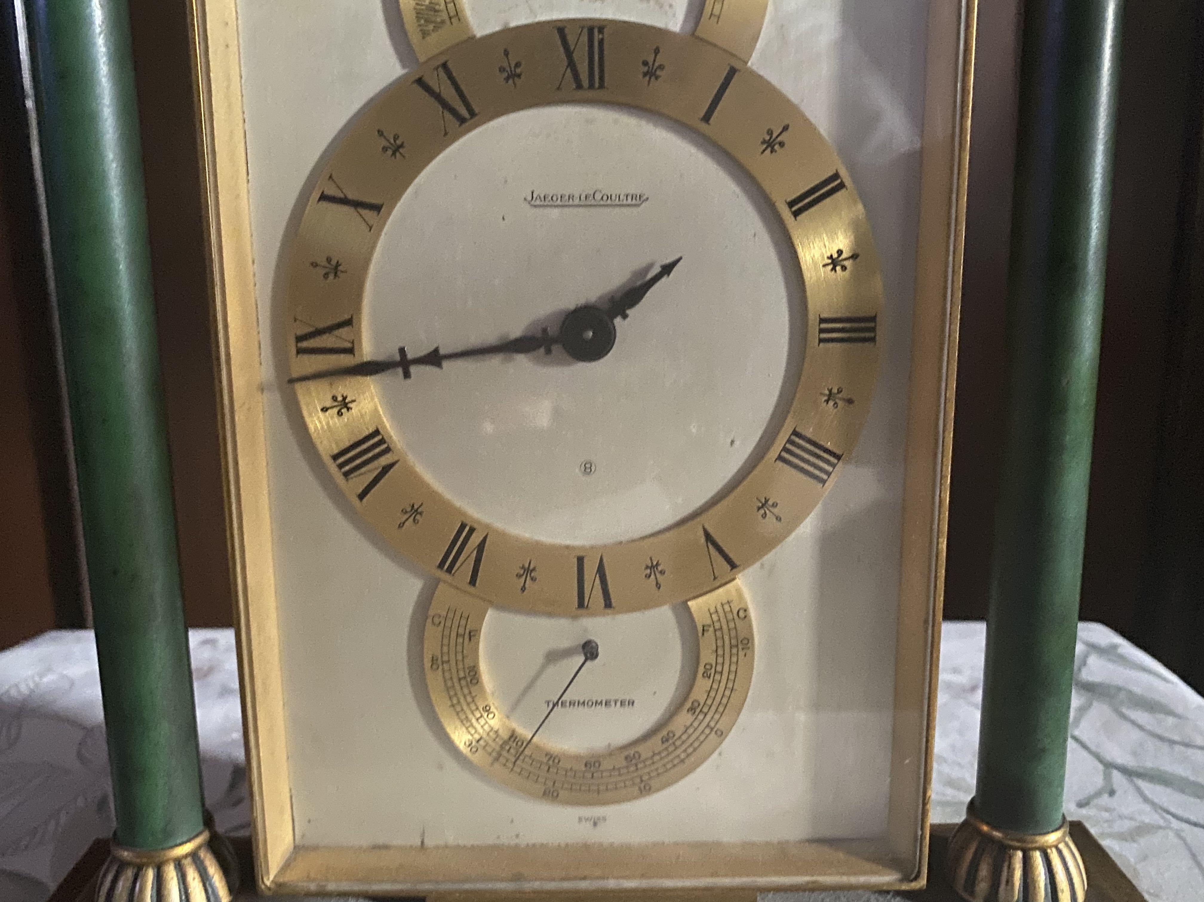 Jaeger LeCoultre Antique Clock, Table Clock, Desk Clock, Luxury Clock