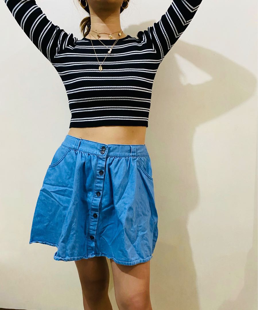 Jag Denim Skirt, Black Sheep Skirt, u0026 Navy Blue Straight Cut Skirt, Women's  Fashion, Bottoms, Skirts on Carousell