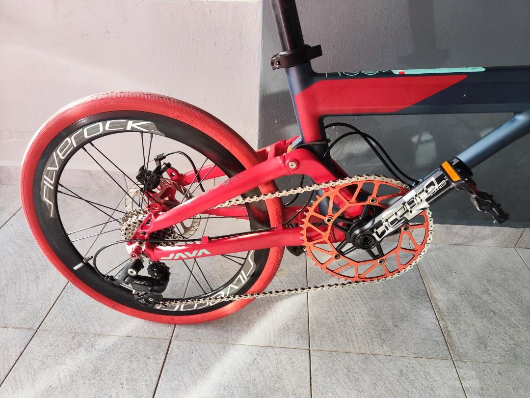 Java Neo 2 Folding Bike 9 speed disc brake Sports Equipment