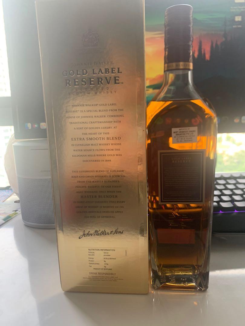 Johnnie Walker Gold Label Reserve, Food & Drinks, Alcoholic ...