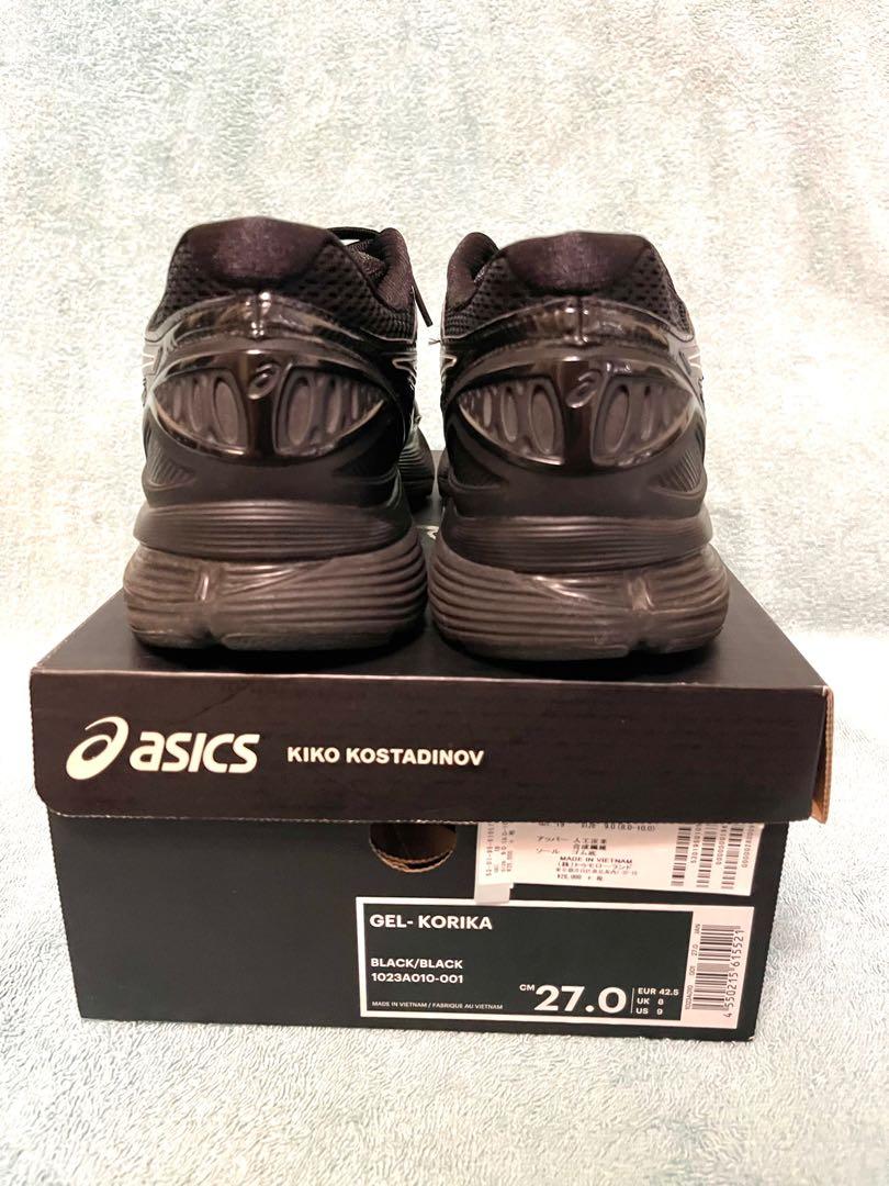 Kiko Kostadinov x ASICS GEL-KORIKA black 27cm US9 運動慢跑鞋beams