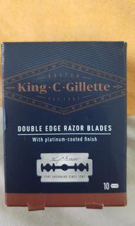 KING C GILLETTE DOUBLE EDGE RAZOR BLADE