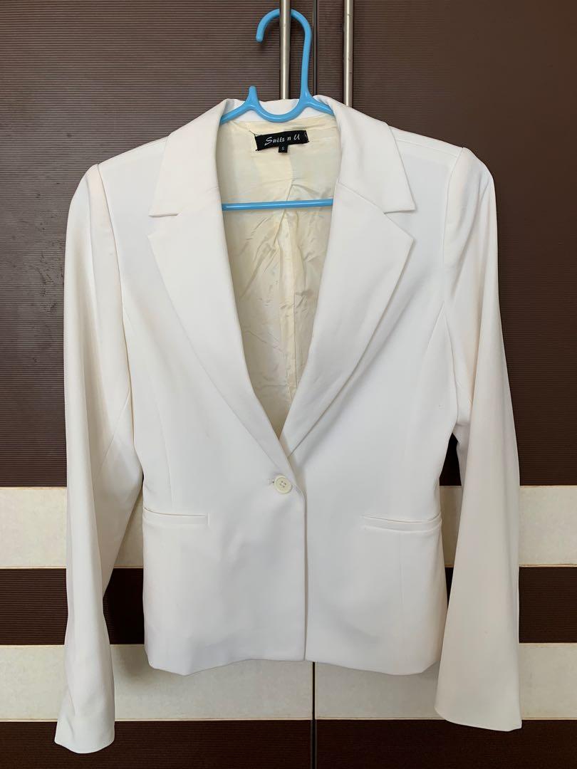 White female cheap suit jacket