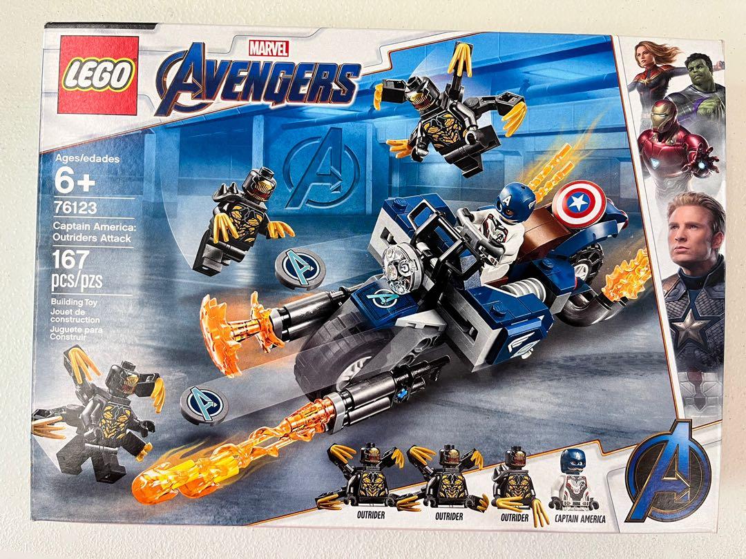 LEGO 76123 Marvel Captain Attack, 興趣及遊戲, 玩具& 遊戲類- Carousell