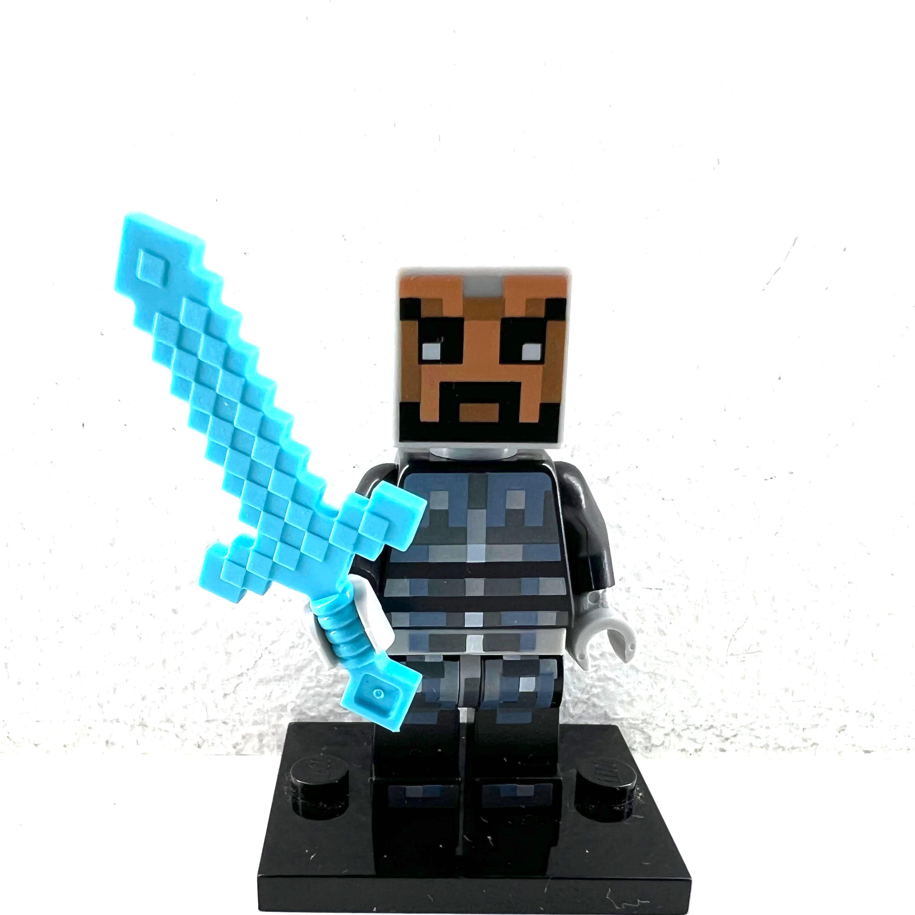 Lego Minecraft Skin Minifigure w Diamond Sword