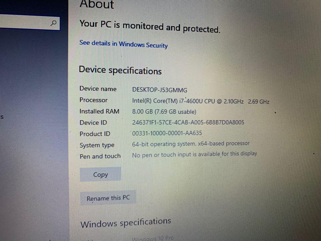 Lenovo x1 Carbon i7 ultrabook slim with ssd FHD Screen ...