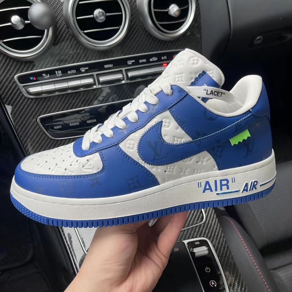 Louis Vuitton x Nike Virgil Abloh White Red Air Force 1 Low, Women's  Fashion, Footwear, Sneakers on Carousell
