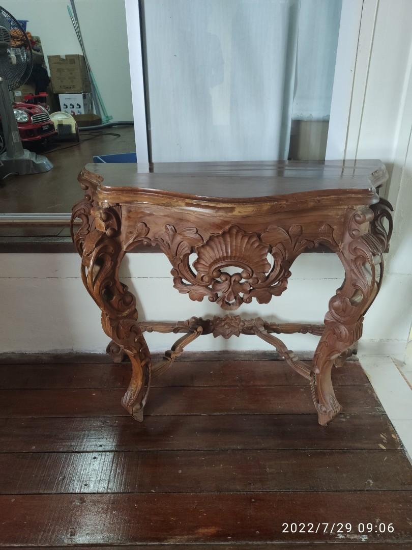 Meja perhiasan kayu jati teak wood, Furniture & Home Living, Furniture