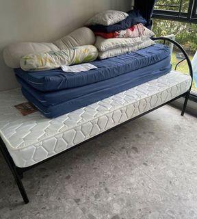 Metal single bed frame