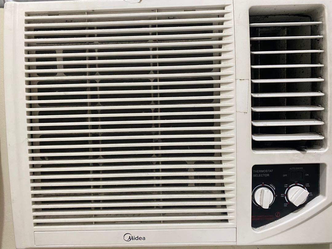 Midea 1.0hp Manual window type aircon, TV & Home Appliances, Air