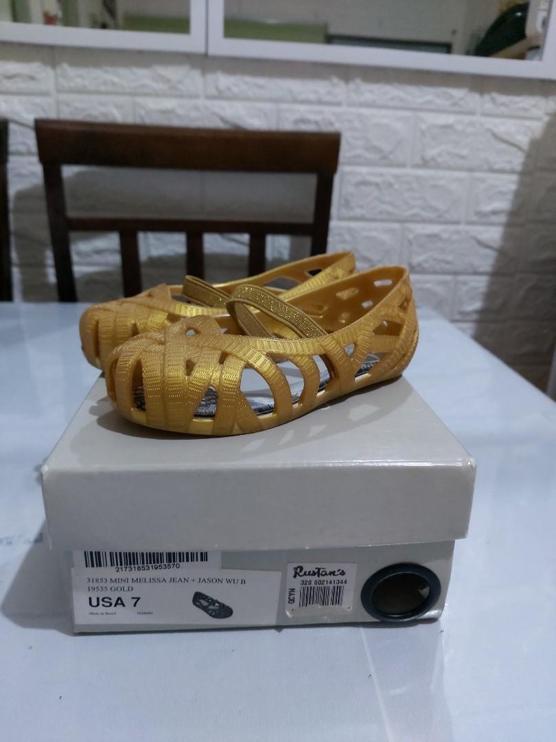 Mini Melissa x Jason Wu USA 7 (Category: Babies & Kids Fashion) located in Manila. Submitted by ishy19 (Listing ID 1175577620, Image 2). Description: * Guaranteed authentic; bought from Rustan's. * Barely used, still with light scent. * With complete inclusion- box and dust bag.