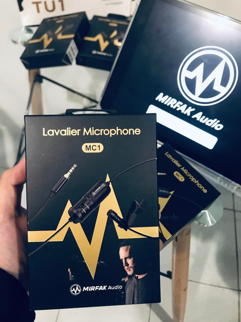 MIRFAK MC1 Lavalier Microphone For Smartphones and Camera, Audio