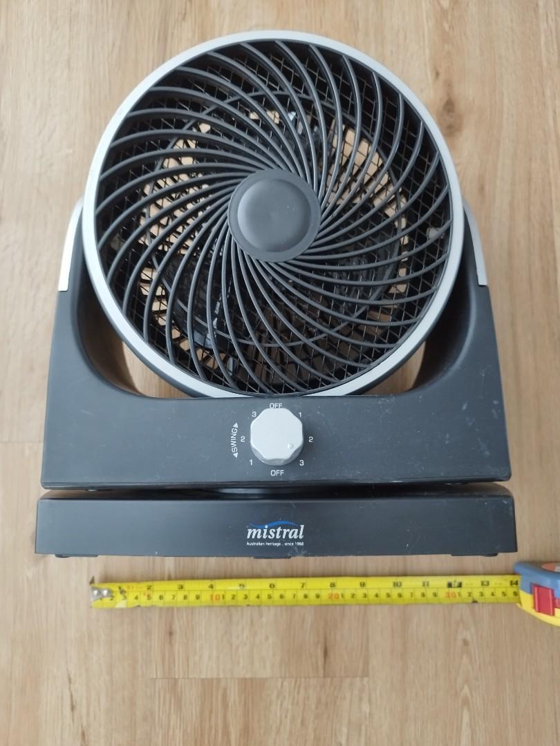 Mistral cute 9 inch table fan. Model MPF9B, Furniture & Home Living