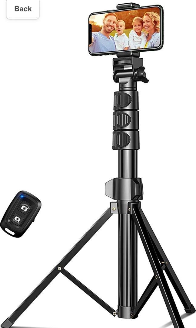 X Samsung Android Smartphones XS 44 Expandable Bluetooth 3 in 1 Phone Tripod Stand with 360° Rotation for iPhone 12/12 Mini XR 11 Pro Selfie Stick Tripod with Remote XS Max 8/7 