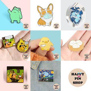 Most Popular Meme and Cute Enamel Pin Badges flying off the shelves at our retail points (happypinshop, Happy Pin Shop)