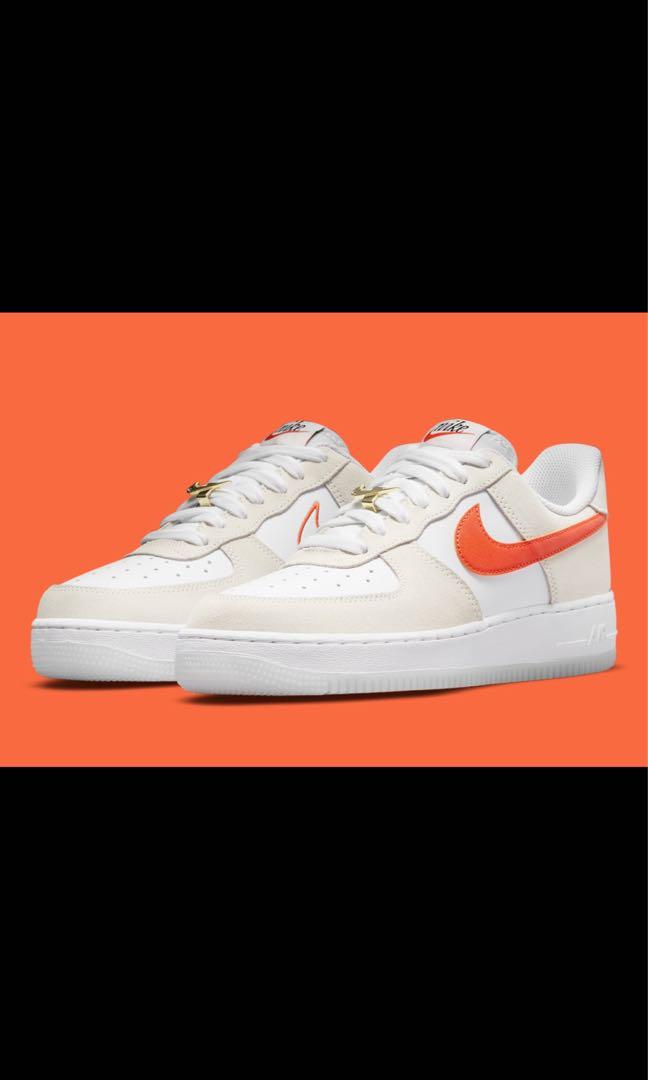 Nike Air Force 1 Low Orange Swoosh Women s Fashion Footwear