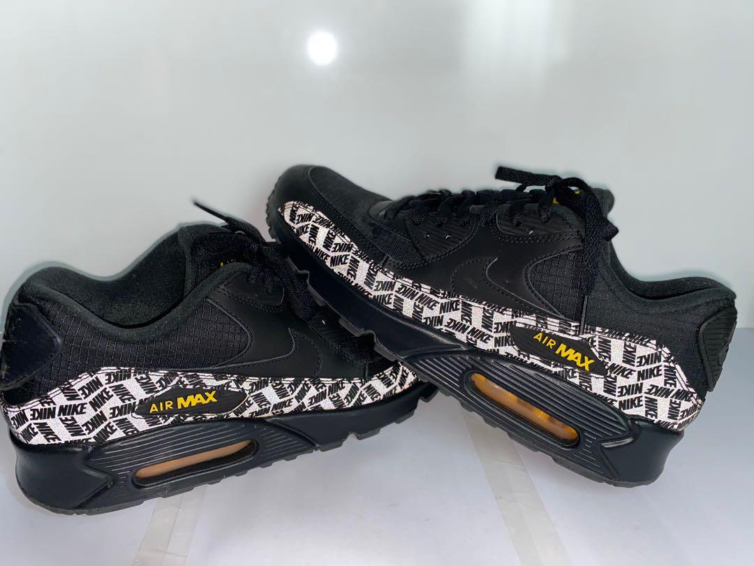 nike air max 90 black amarillo