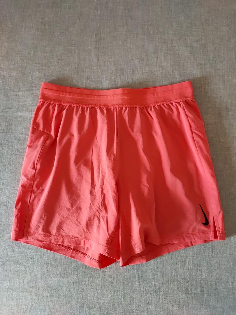 Nike Yoga Shorts Salmon Colour Men s Fashion Activewear on