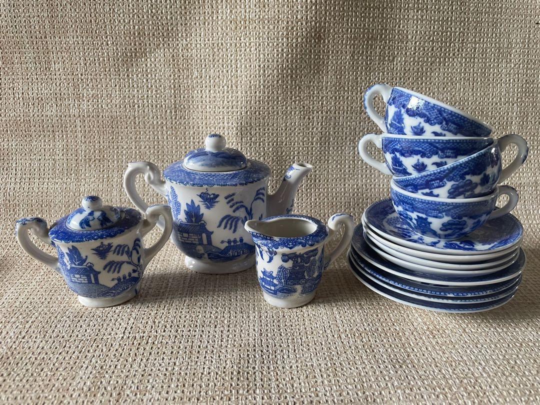 Oriental Mini Tea Set For Little Girls Play Or Collections, Furniture &  Home Living, Kitchenware & Tableware, Coffee & Tea Tableware On Carousell
