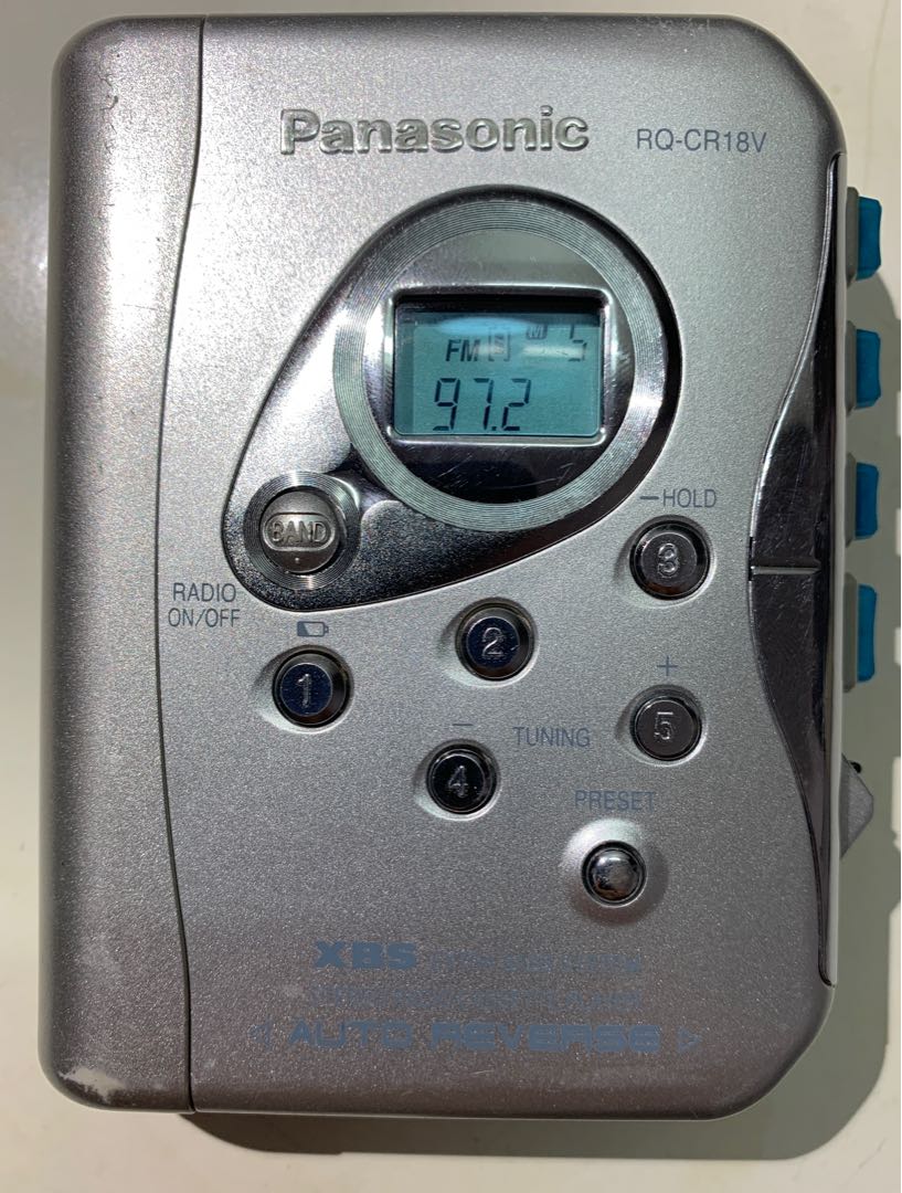 Panasonic cassette Walkman RQ-CR18V, Audio, Portable Music Players on  Carousell