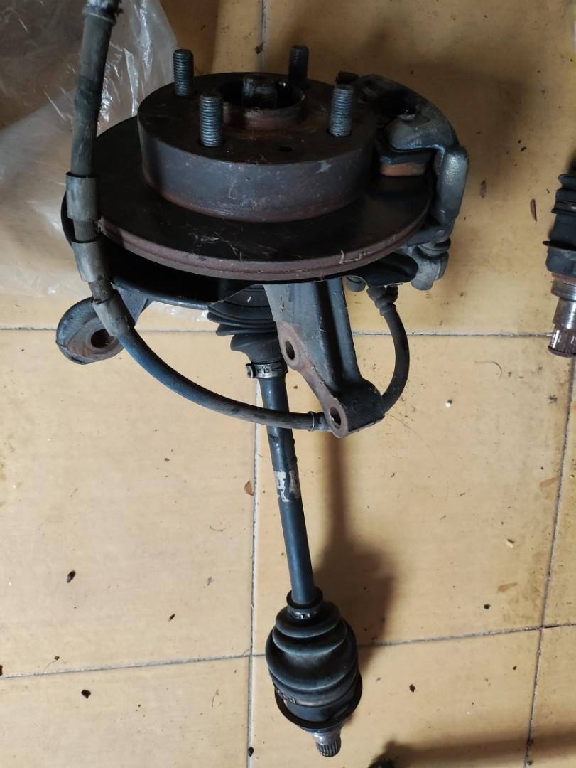 Perodua Viva drive shaft, caliper, disc rotor, knuckle, Auto