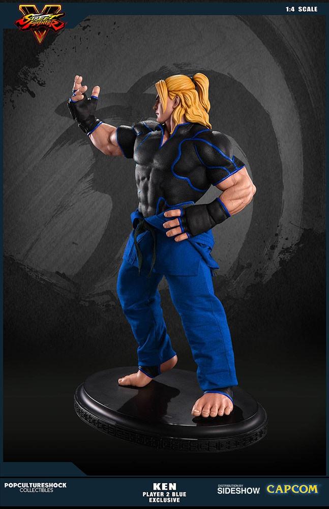 Pop Culture Shock Ken Master 1/4 Exclusive (Blue) Scale Statue Sideshow ...
