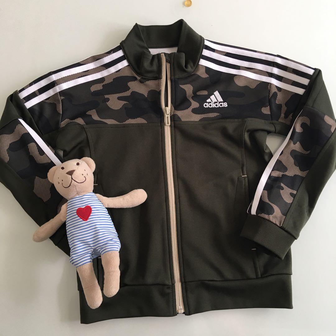 Preloved Adidas Army Green Jacket size 120 Bayi Anak Baju