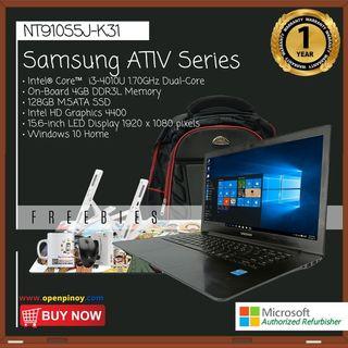 Preowned Samsung ATIV Series NT910S5J-K31 Laptop with I3-4010U 4th Gen with Windows 10 License MAR OS