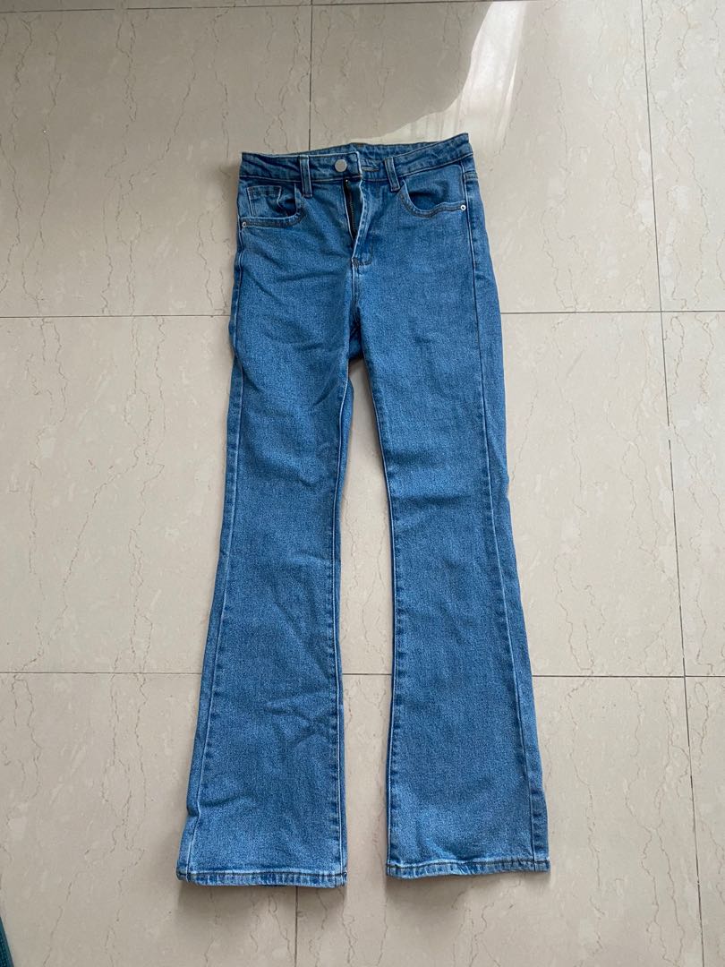 Princess Polly flared jeans, Women's Fashion, Bottoms, Jeans & Leggings