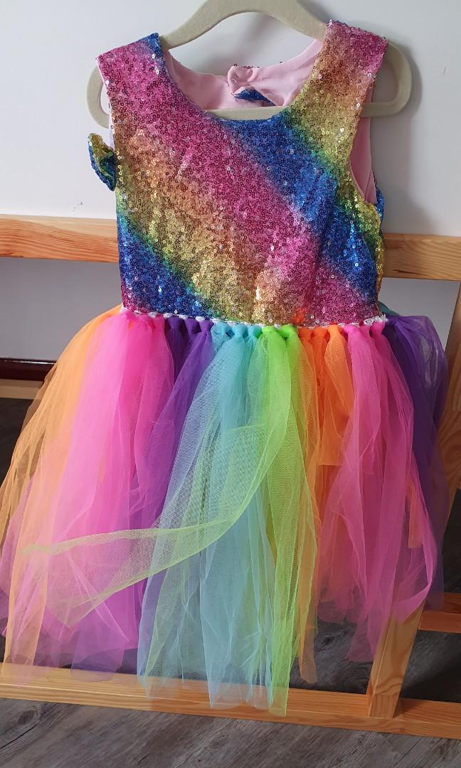 Rainbow dress 4 5 year old