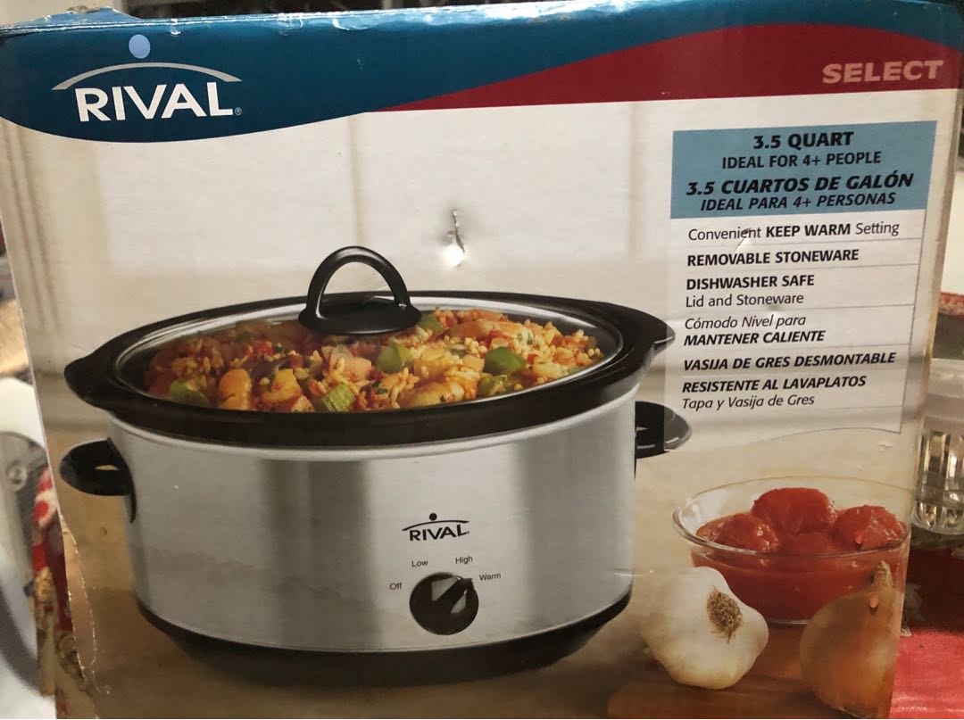 Rival Slow cooker, TV & Home Appliances, Kitchen Appliances, BBQ, Grills &  Hotpots on Carousell