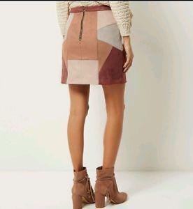 River island brown suede skirt hotsell