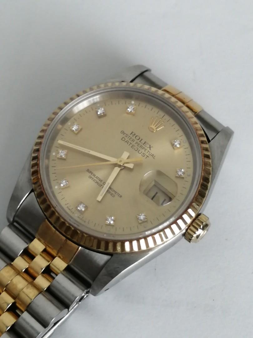 Rolex oyster perpetual hotsell datejust deville swiss